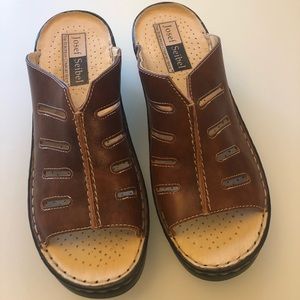 Joseph Seibel Shoes Slip On Sandals Brown 38
